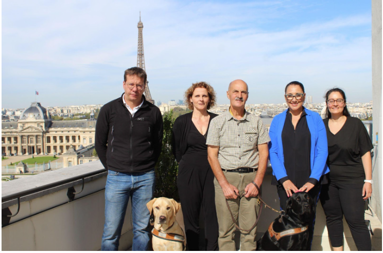 La présidente, Stephane et Honorine rendent visite au Ministère des Solidarités et des Familles
