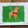 Photo de la page de couverture du tome 1 du livre Atchoum, avec un dessin d'un labrador avec son harnais de travail