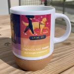 Photo Mug avec le visuel de la carte de vœux de 2025 floqué dessus